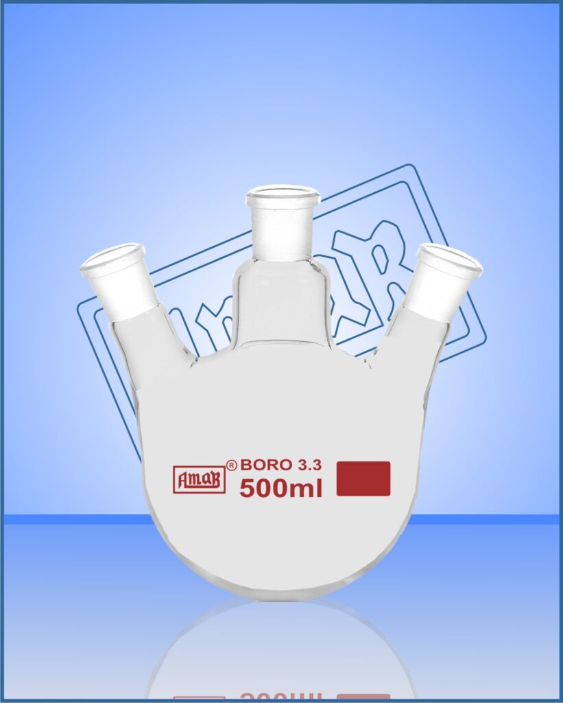 3 Neck, Round Bottom Flask, Angular