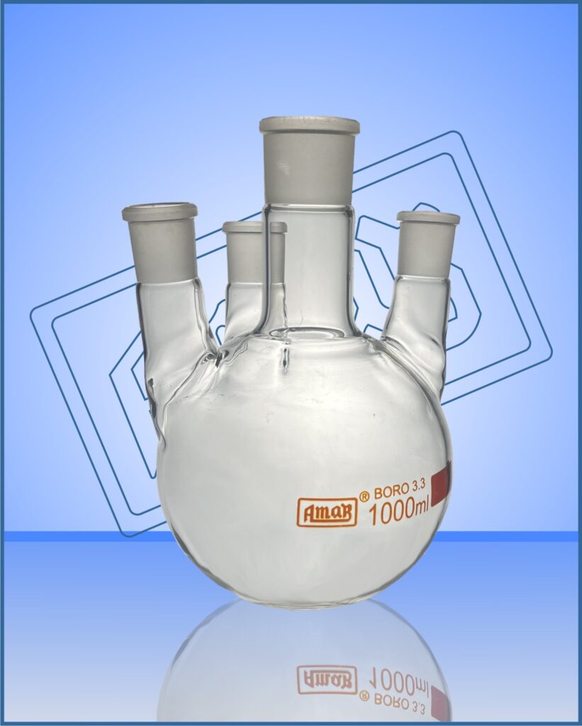 4 Neck, Round Bottom Flask, Parallel