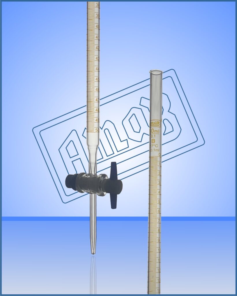 Burettes Class B with PTFE Key Stopcock