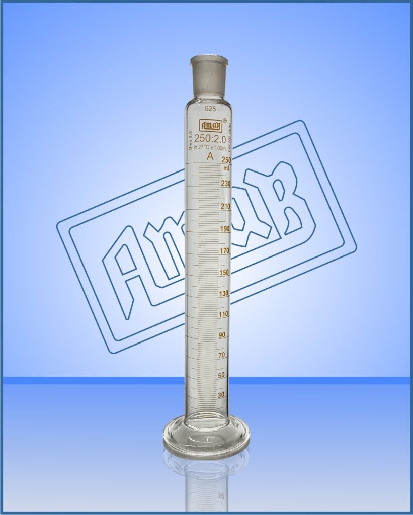 Measuring Cylinder Graduated Class A, with I/C Joint, Round Base