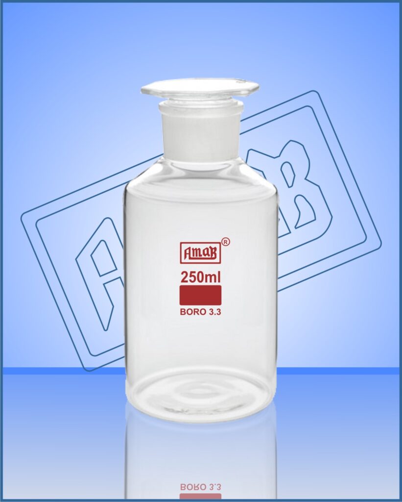 Reagent Bottle, W/M Economical, with I/C Joint and hollow stopper