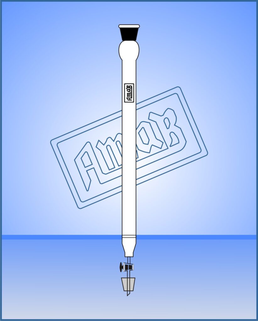 Chromatography Columns, with integral sintered disc, Glasskey stopcock, Socket & Cone