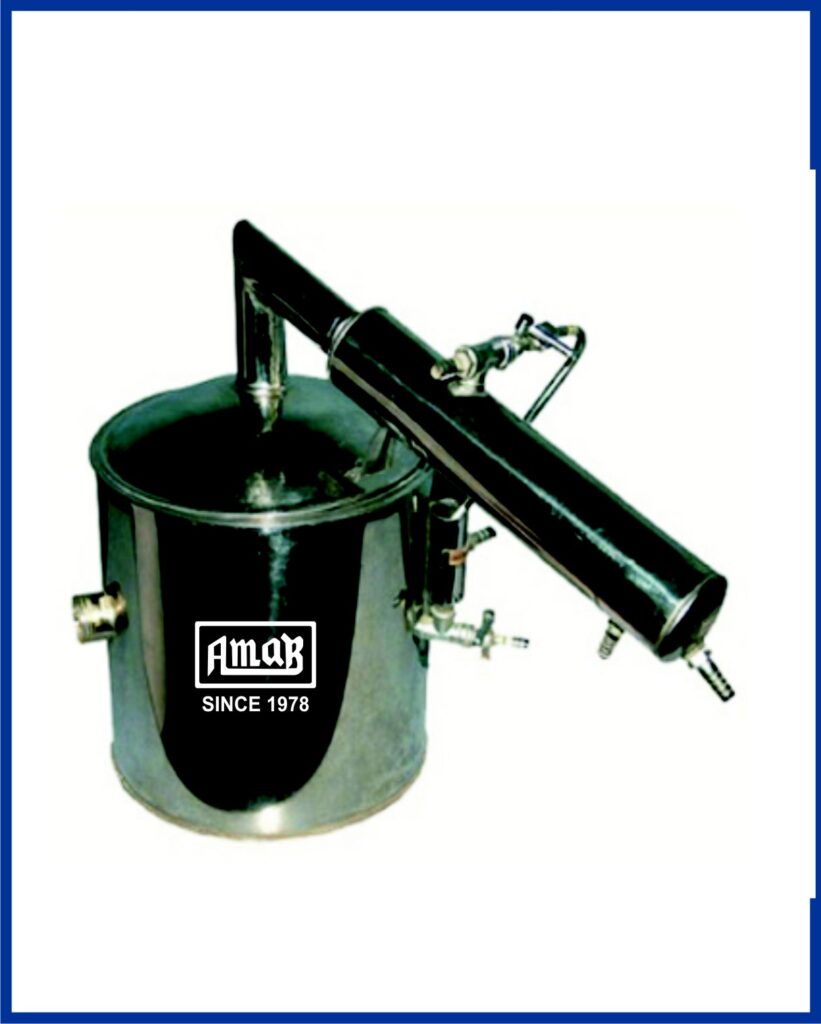 Water Still (Barnsted Type) Table Model, S.S. Double Wall body.